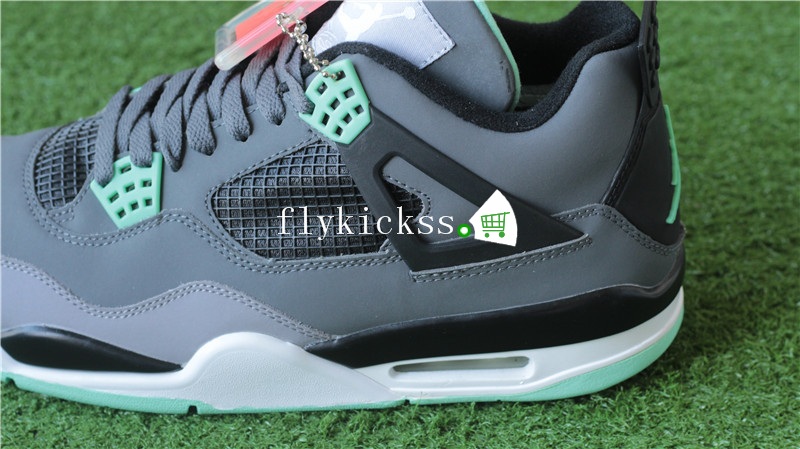 Authentic Air Jordan IV 4 Green Glow